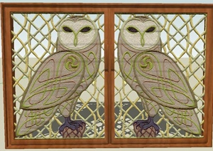 中式木质小鸟花像装饰窗子设计SU(草图大师)模型