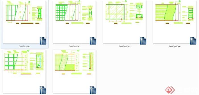 多款墙体构造设计CAD详图(4)