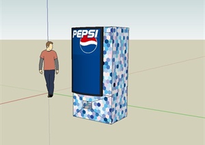 自动饮料售货机设计SU(草图大师)模型