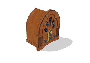 木质音箱设计SU(草图大师)模型