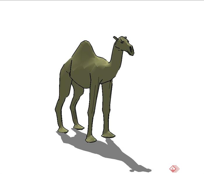 单峰骆驼设计su模型(3)