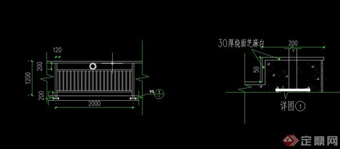 不锈钢护栏设计CAD图(1)