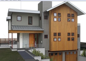 农村多层自建别墅建筑设计SketchUp模型