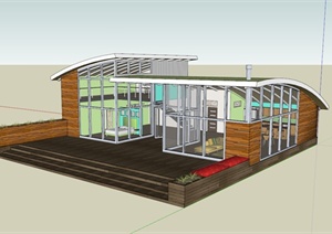 创意小别墅SketchUp模型