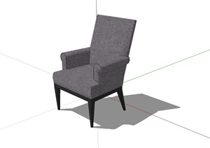 某现代沙发扶手椅设计SU(草图大师)模型