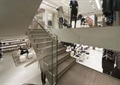 商店设计,商店展示楼梯,假体模特,坐凳