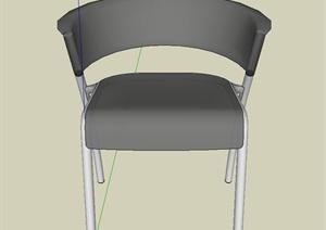 户外单人椅子设计SU(草图大师)模型