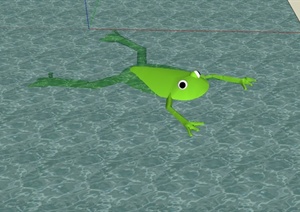 在水里的青蛙设计SU(草图大师)模型
