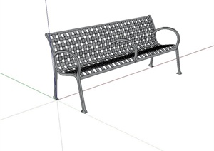 现代镂空户外座椅设计SU(草图大师)模型