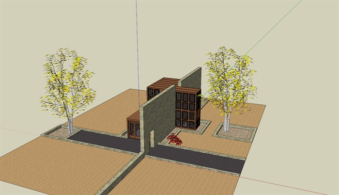 奇特现代风格别墅SketchUp模型(3)