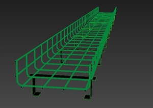 弱电顶部桥架设计3DMAX模型