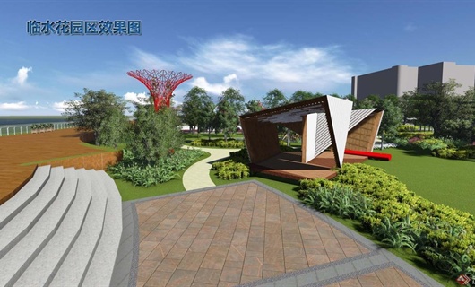 上海某学院校园景观主轴绿化改造设计
