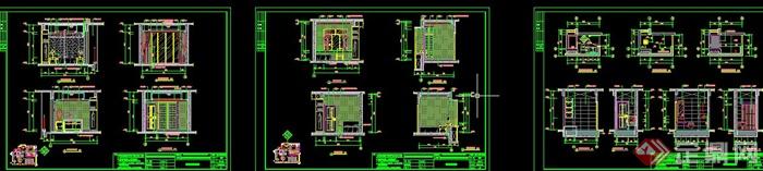 中式风格住宅空间室内设计cad施工图附效果图6