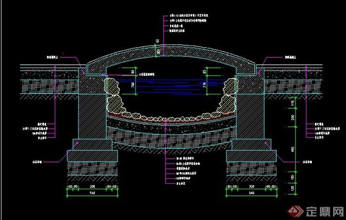 园桥拱桥CAD施工图(1)