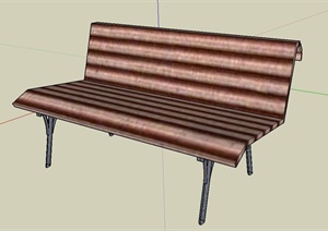 户外简易座椅设计SU(草图大师)模型