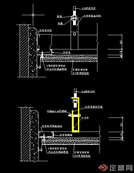 室内装饰双层板设计cad施工图(2)
