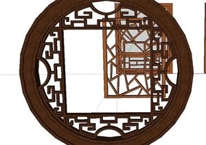 多款木质窗子设计SU(草图大师)模型