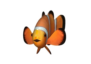 色彩缤纷的热带鱼设计SU(草图大师)模型