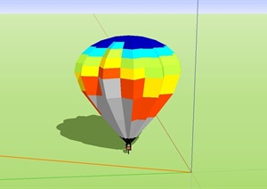 热气球设计SU(草图大师)模型