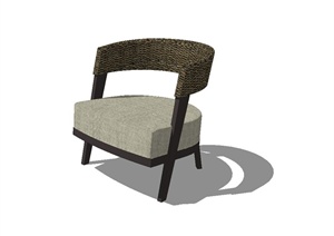 现代简约风格椅子设计SU(草图大师)模型