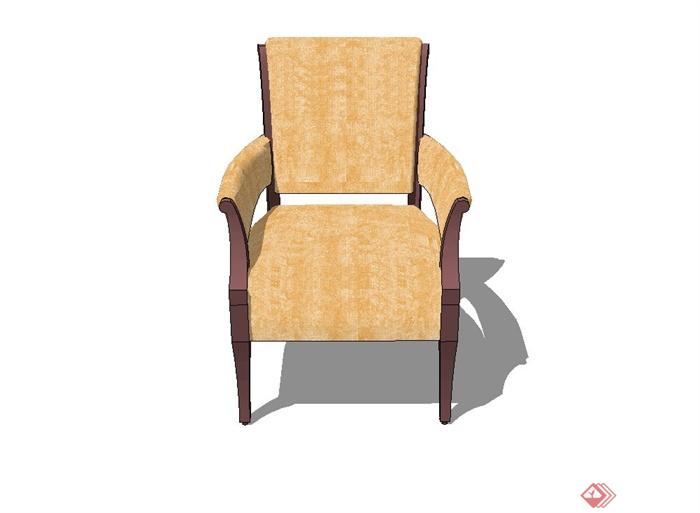 某现代风格沙发椅设计su模型(3)