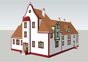 新古典风格别墅SketchUp模型