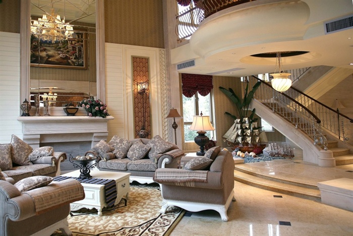 美式古典别墅室内设计施工图附实景照片3