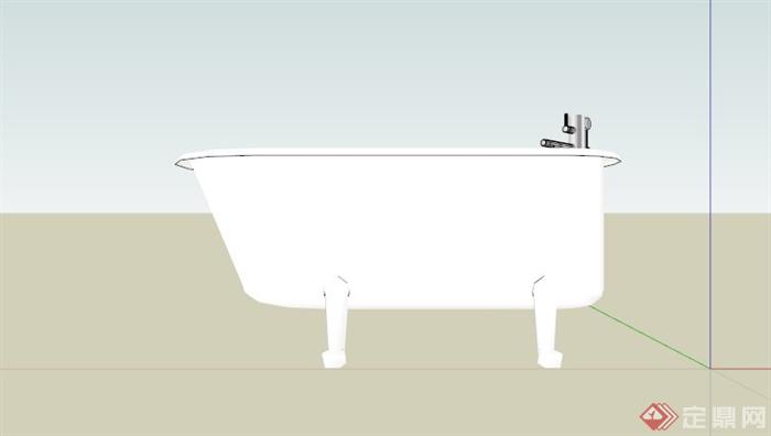 某现代浴缸SU模型(3)