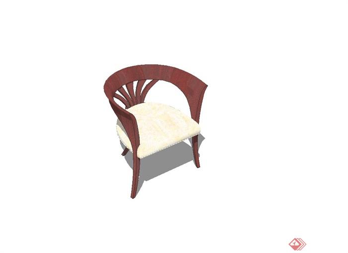 某餐厅座椅设计su模型(2)