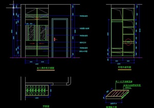 衣柜立面设计CAD施工图