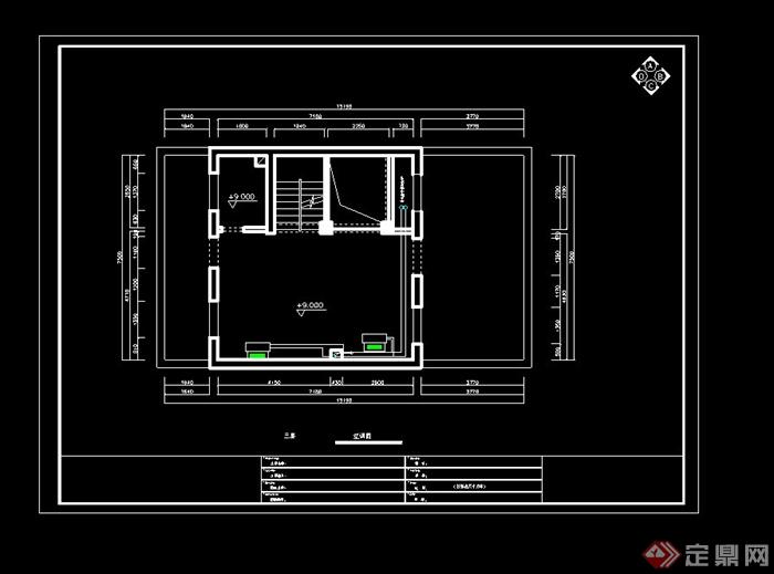 欧式别墅住宅室内设计cad施工图附效果图(9)