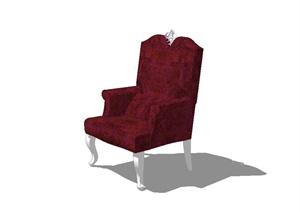 欧式风格沙发靠椅设计SU(草图大师)模型