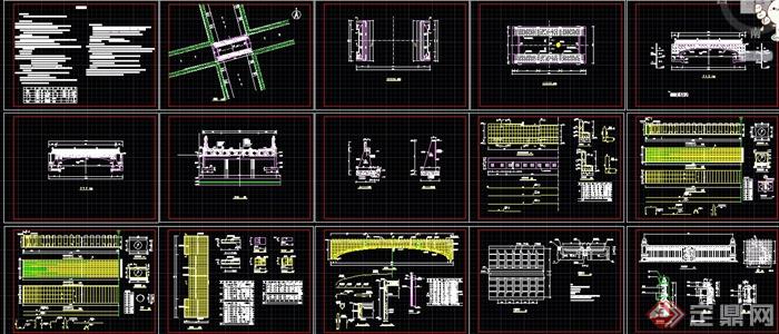 景观桥设计施工图全套(2)