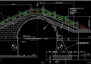 全套古典拱桥的结构设计CAD图