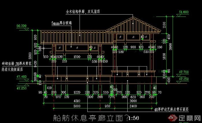 廊亭桥设计CAD施工图(1)