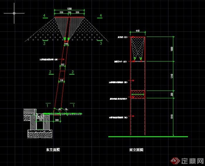 30个景观灯柱设计CAD施工图(1)