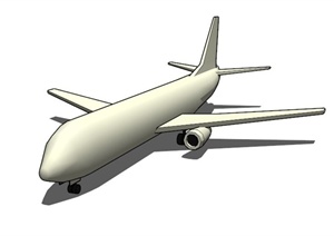 某现代客用飞机SU(草图大师)模型