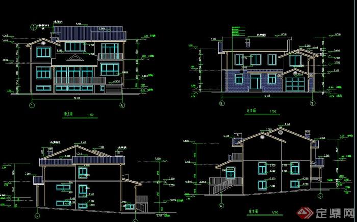 168套别墅建筑设计CAD图纸(1)