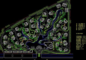 高档别墅小区规划设计CAD图