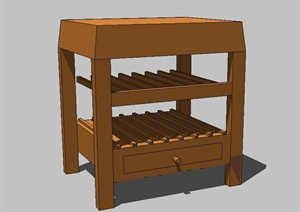 八个木质酒柜设计SU(草图大师)模型