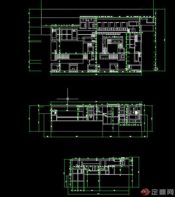 现代某两层瓦尔斯温泉浴场建筑设计SU模型+CA方案图(7)