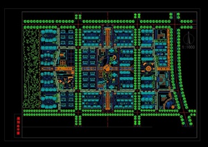 高档小区规划总平面图设计cad方案