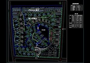 高档别墅住宅小区规划设计cad方案图
