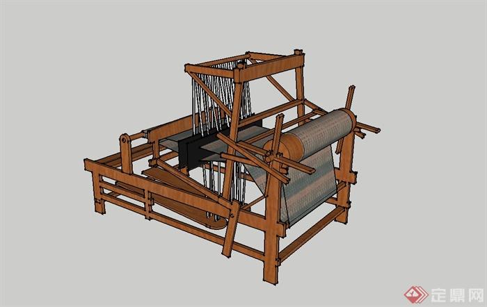织布机设计su模型(2)
