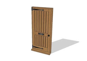 室内木质门设计SU(草图大师)模型