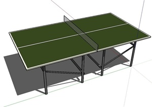 乒乓桌设计SU(草图大师)模型