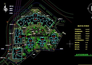 某不规则地块小区绿化规划设计CAD方案图