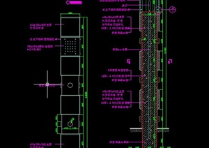 园林景观节点方形景观灯柱设计CAD施工图