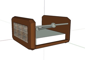 室内时尚复古食品盒柜设计SU(草图大师)模型