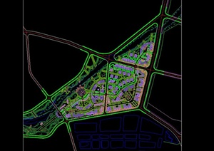 某城市规划住宅小区设计cad方案图